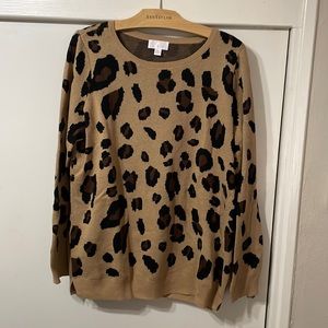Belle by Kim Gravel leopard sweater